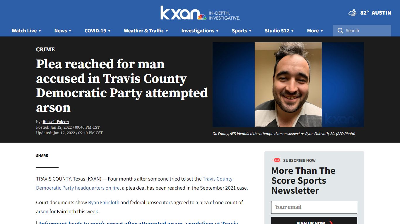 Plea reached for man accused in Travis County Democratic ... - KXAN Austin