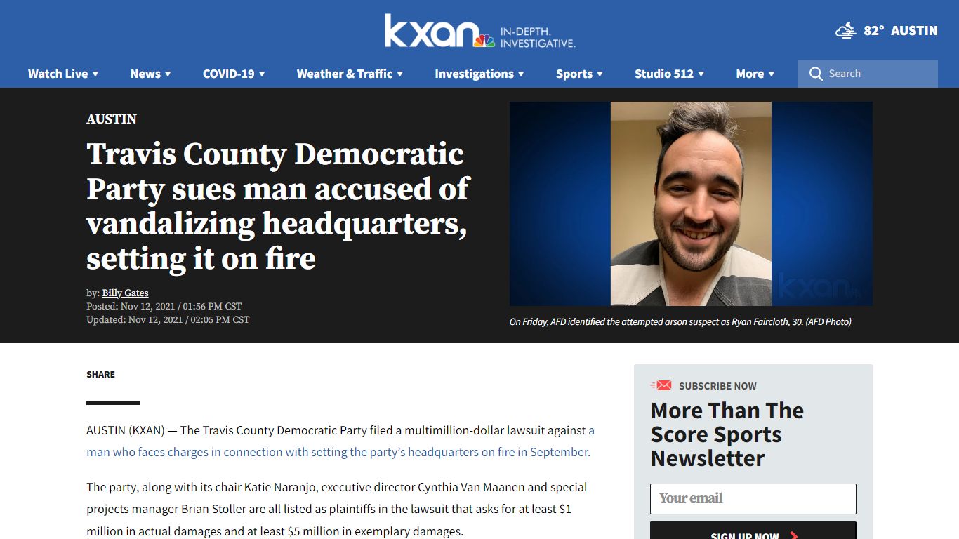 Travis County Democratic Party sues man accused of ... - KXAN Austin